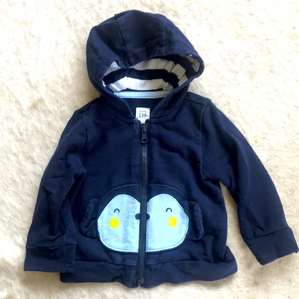 Baby Gap 6-12m Zip Up Hoodie EUC